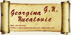 Georgina Mučalović vizit kartica
